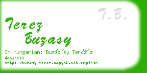 terez buzasy business card